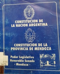 Constitucion de la Provincia de Mendoza /  Mendoza